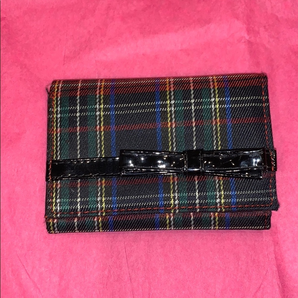 Plaid coin purse